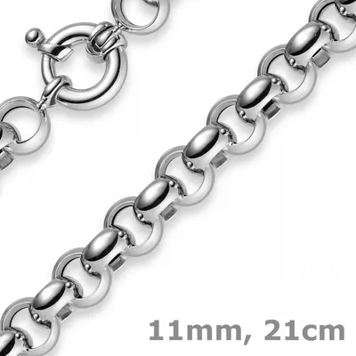 11mm-Armband-Erbskette-585-Weißgold-21cm