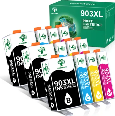 Produktbild von 12PK Greensky 903XL Druckerpatronen kompatibel für HP 903 XL für HP Officejet 6950 , Officejet 6960 , Officejet Pro 6960, Officejet Pro 6970