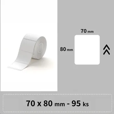 Produktbild von Niimbot-Etiketten RP 70x80mm 95Stück Weiß für B3S