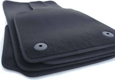 Produktbild von Fußmatten für Porsche Panamera II 971 Premium Velours Automatten in Original Qualität Autoteppich, Schwarz, 4-teilig