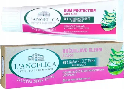 Produktbild von Langelica Zahnpasta Zahnfleischschutz Aloe Vera 75ml ohne Fluorid