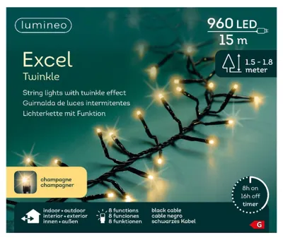 Image de Lichterkette Excel Lights LED 1500cm