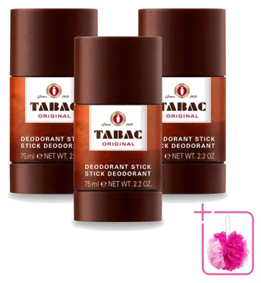 Obrázek produktu pro 3 x Deodorant Tabac Original, tyčinka - 75 ml - Balení po 3 kusech