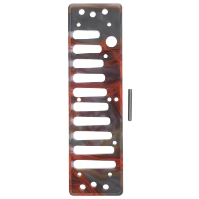 Image de Peigne pour harmonica, 10 trous, acrylique, accessoires pour instruments de musique, convient pour HOHNER SP20, ambre