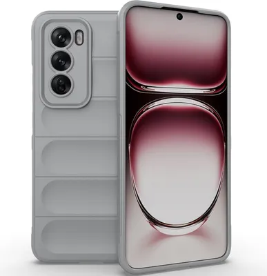 Obrázek produktu pro Pouzdro na telefon pro Oppo Reno12 Soft TPU Silikonový nárazuvzdorný protiskluzový kryt Grey