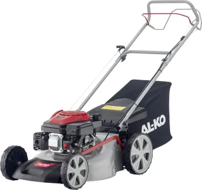 Obrázok produktu pre Benzínová kosačka AL-KO Easy 4.60 SP-S (šírka záberu 46 cm, výkon motora 2,0 kW, centrálne nastavenie výšky kosenia, robustný kryt z oceľového plechu, s pohonom zadných kolies, pre trávniky do 1400 m²)