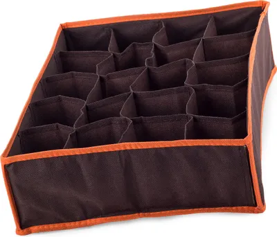 Obrázek produktu pro Verk 01621 Organizer do zásuvky na prádlo s 20 přihrádkami hnědý