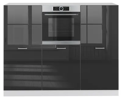 Immagine prodotto di Cucine componibili piccole Vicco R-Line Antracite lucido/bianco 180 cm senza piano di lavoro, Model 37628