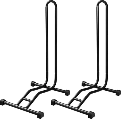 Produktbild von 2 x WELLGRO® Fahrradständer - Stahl, sicherer Stand - Farbe schwarz