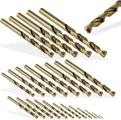 Bohrerkoffer Koffer Bohrer Set Werkstatt Cobalt Metallbohrer Bohrersatz Spiralbohrer Bohrerset 25-tlg. 25tlg. Spiralbohrersatz 921244 Satz Rechtsdrehend Geschliffen Spiralbohrerset Tlg. Metallbohrerset 921244 18489 4031765184892