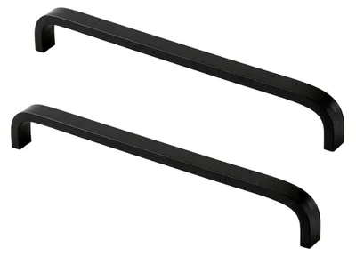 Produktbild von 2 Stück 192 mm Schwarze Schranktürgriffe für Möbel