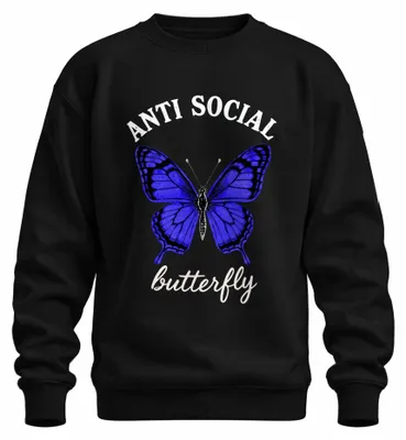 Obrázek produktu pro ANTISOCIALNÍ, introvertní, dárek k narozeninám, mikina, černá, velikost L