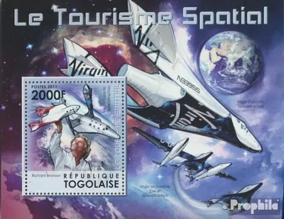 Produktbild von Briefmarken Togo 2011 Mi Block 685 (kompl. Ausgabe) postfrisch Weltraumtourismus