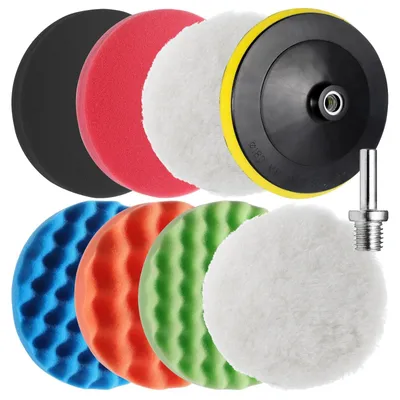 Image de Kit de 8 disques de polissage pour voiture - 180 mm - M14