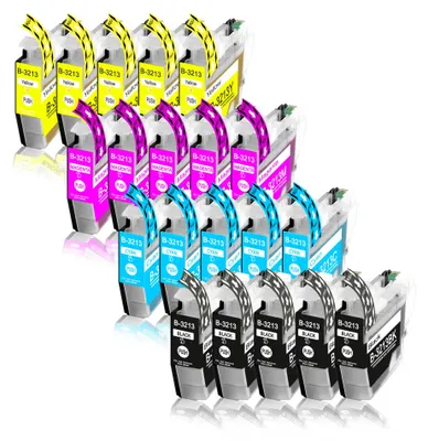 Produktbild von 20er Pack Druckerpatronen LC3213 kompatibel mit MFC-J491 J491DW