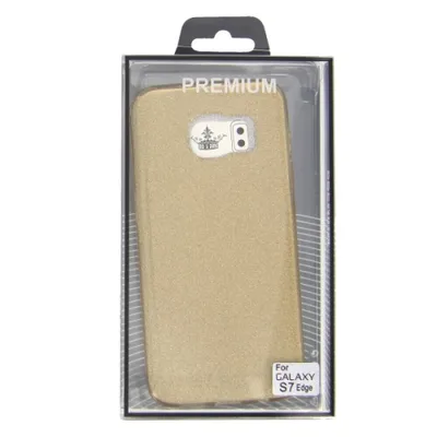 Produktbild von TPU Handyhülle für Samsung Galaxy S7 Edge Gold Glitzer Schutz Tasche