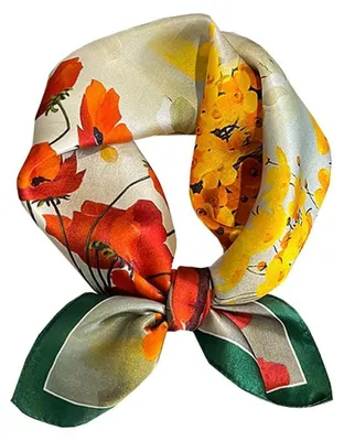 Produktbild von Seidenschal Damen Halstuch 53x53cm Einheitsgröße A