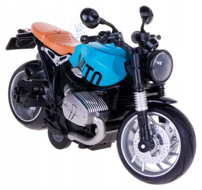 Produktbild von Hipo Rennmotorrad Metall mit Licht, Ton & Rückzug – Türkis