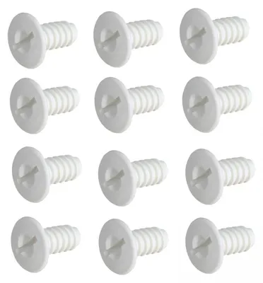 Immagine prodotto di Smoby, ricambi E10078, viti, 12 pezzi, colore bianco, per casette da gioco, centri gioco e scivoli Smoby