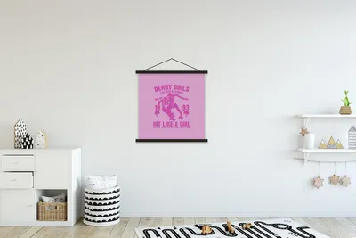 Produktbild von MuchoWow® Textilposter Jahrgang - Skeeler - Frau 60x60 cm mit schwarzem Rahmen - Posteraufhänger
