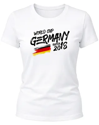 Produktbild von Damen Fan-Shirt Deutschland WM Fußball-Sommer 2026 Fußball Weltmeisterschaft Trikot Flagge T-Shirt Fußball-Shirt Deutschland-Shirt Fan-Trikot Deutschland-Trikot Moonworks®