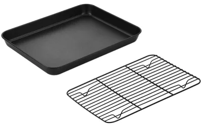 Produktbild von Solidchoice – Rechteckige Backblech-Set mit Kühlgitter für perfekte Backergebnisse