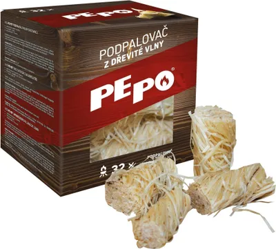 Produktbild von Anzünder PE-PO® Holzwolle, 32 Stk., für Grill, Öfen, Kamine, Herde