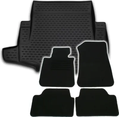 Produktbild von Gummi-Kofferraumwanne + Fußmatten Set für 1er BMW E87, Bj. 9/2004-6/2011