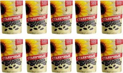 Produktbild von Sonnenblumenkerne Stanichnie geröstet & ungesalzen 10er Pack 10 x 500g semechki