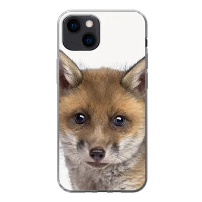 Produktbild von MuchoWow® Handyhülle Schutzhülle Hülle für iPhone 13 mini Fuchs - Tiere - Jungtier - Jungen - Mädchen - Kind Silikon Softcase Handy Hülle - Softcase