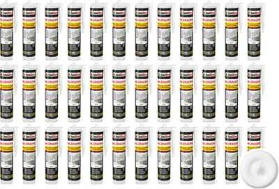Produktbild von Isolbau Maleracryl 36 x 300 ml Weiß - Plastoelastischer Acryl-Dichtstoff zum Abdichten von Fugen im Innen- & Außenbereich - Kartusche