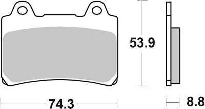 Produktbild von sbs Bremsbeläge Bremsklötze VORNE 613HF