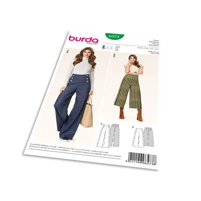 Produktbild von 6573 Hose, großzügige Beinweite, Culottes, Burda