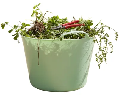 Produktbild von Flexible Wanne / Eimer - mintgrun - 15 Liter - Kunststoff - 35 x 28 cm - mit Griffen