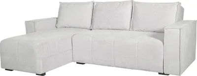 Immagine prodotto di Dmora Divano Letto con Penisola Naturno 237x169 cm Bianco, Contenitore