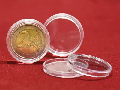Produktbild von MC.Sammler Münzkapseln für 2 Euro Münzen Kapseln 26mm 10 Stück Sondermünzen Sammlermünzen Gedenkmünzen