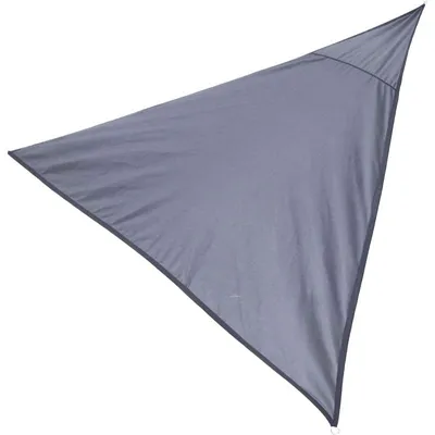 Image de Voile d'ombrage triangulaire en tissu - Gris anthracite - 3,6 m