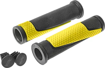 Obrázok produktu pre Wag Double D rukoväte na bicykel, 125 mm, čierne/žlté