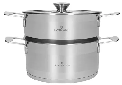 Zdjęcie produktu dla Garnek z pokrywką 22 cm z naczyniem do gotowania na parze Caldo Zwieger