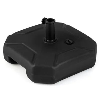Produktbild von GOPLUS Sonnenschirmständer befüllbar, mit Wasser oder Sand bis zu 40 kg, Outdoor Marktschirmständer mit Griff für 38 mm & 48 mm Stangen, Schwarz