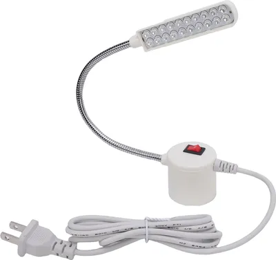 Immagine prodotto di Luce per macchina da cucire 20 LED illuminazione viola Lampada LED con base magnetica a collo flessibile