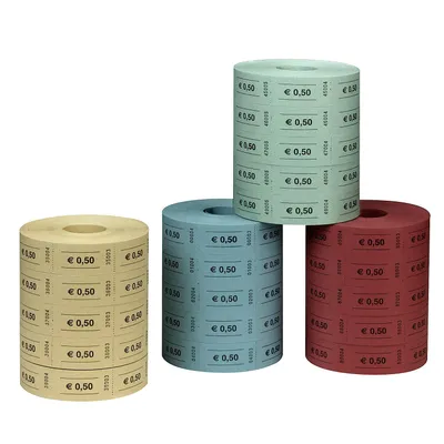 Obrázek produktu pro herlitz žetony 0,50 Euro, 1 000 odtrhávacích žetonů v roli