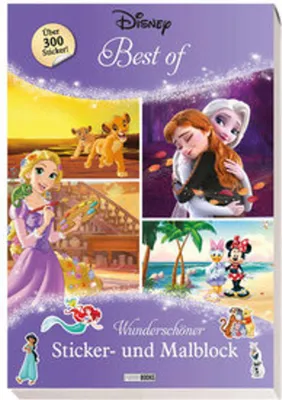 Produktbild von Disney Best of: Wunderschöner Sticker- und Malblock
