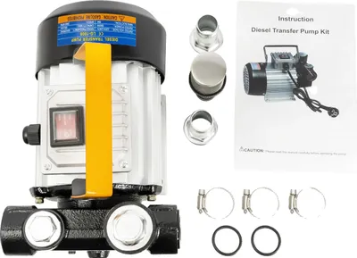 Produktbild von Dieseltransferpumpe, 550W Leistung, Durchflussrate 20-60 L/min, selbstansaugend, Silber