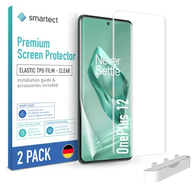 Produktbild von 2x TPU Schutzfolie Klar für OnePlus 12 Displayschutz Panzerfolie Bildschirmfolie