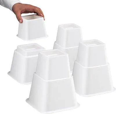 Image de Rehausseur de siège réglable sur 3 hauteurs, blanc