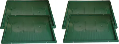 Produktbild von 4 Stück Deckel für Gemüsekiste, Eurofleischerkiste, Stapelbox E1 E2 E3 grün (4xDeckel grün)