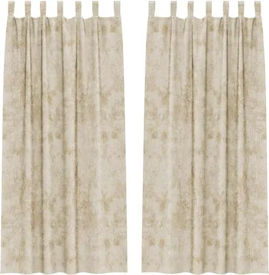 Zdjęcie produktu dla vidaXL Zasłony z weluru, 2 sztuki, kolor kremowy, 245 x 140 cm, welur
