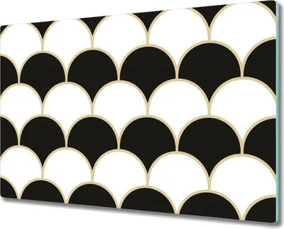 Produktbild von Glas Schneidebrett Herdabdeckplatten Schneideplatten - 80x52 cm - Brett Muster