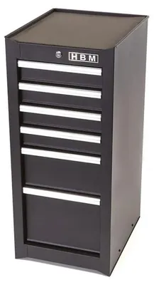 Produktbild von HBM Werkzeugschrank mit 6 Schubladen, Schwarz